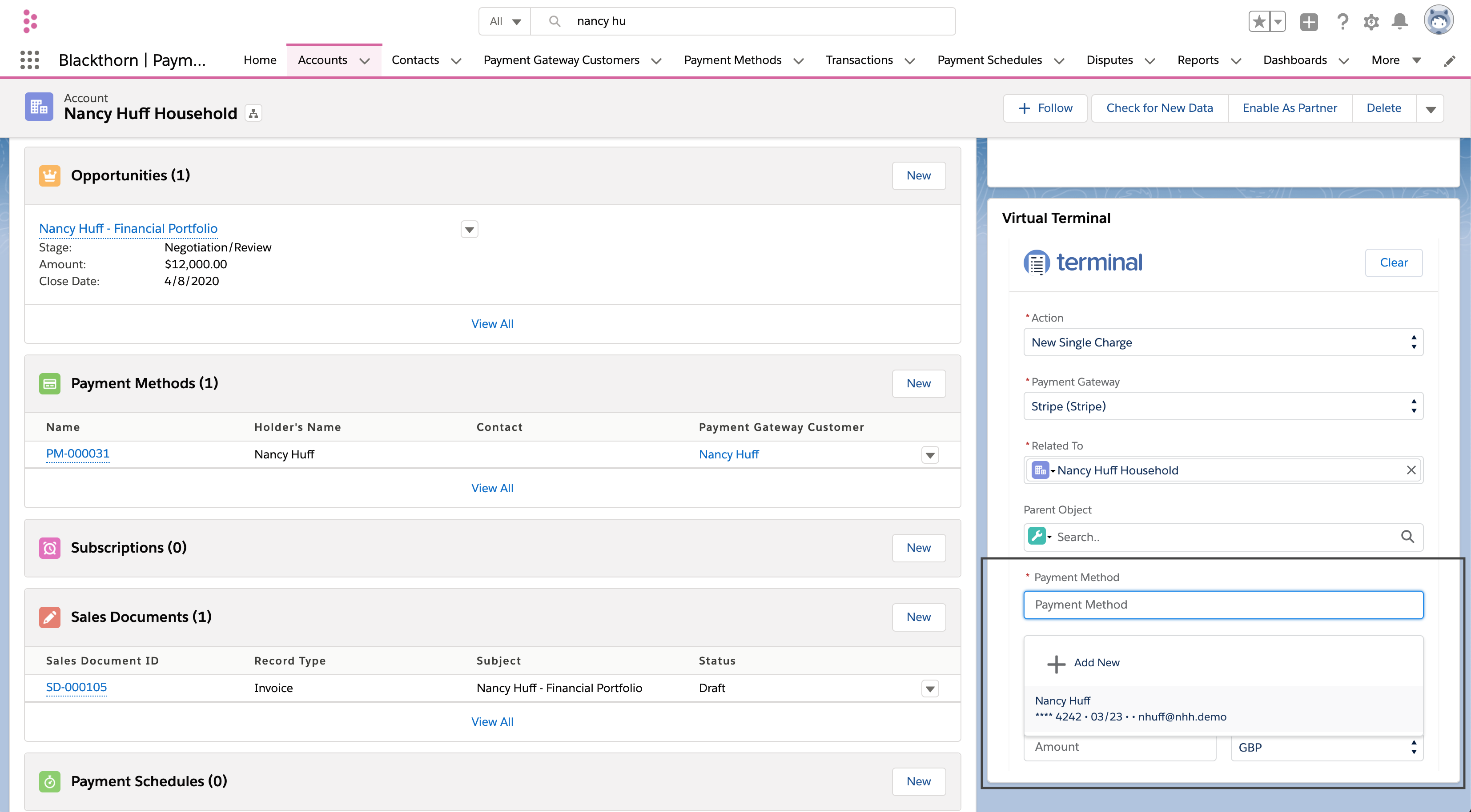 stripe payment processing